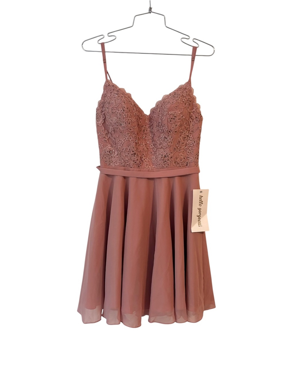 Alyce Paris Homecoming Satin Dress in Rosewood Blush Pink Size 4 Style 3833